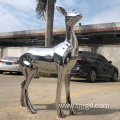 Stainless Steel Deer Sculpture